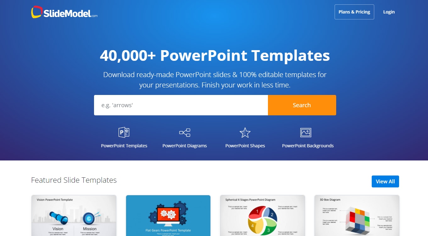 4 Step Square Diagram PowerPoint Template - SlideModel