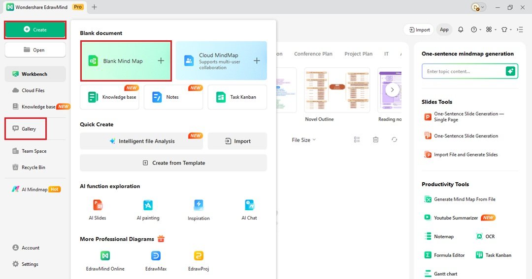 edrawmind create a new timeline