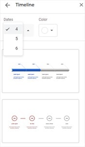 customizing timeline template