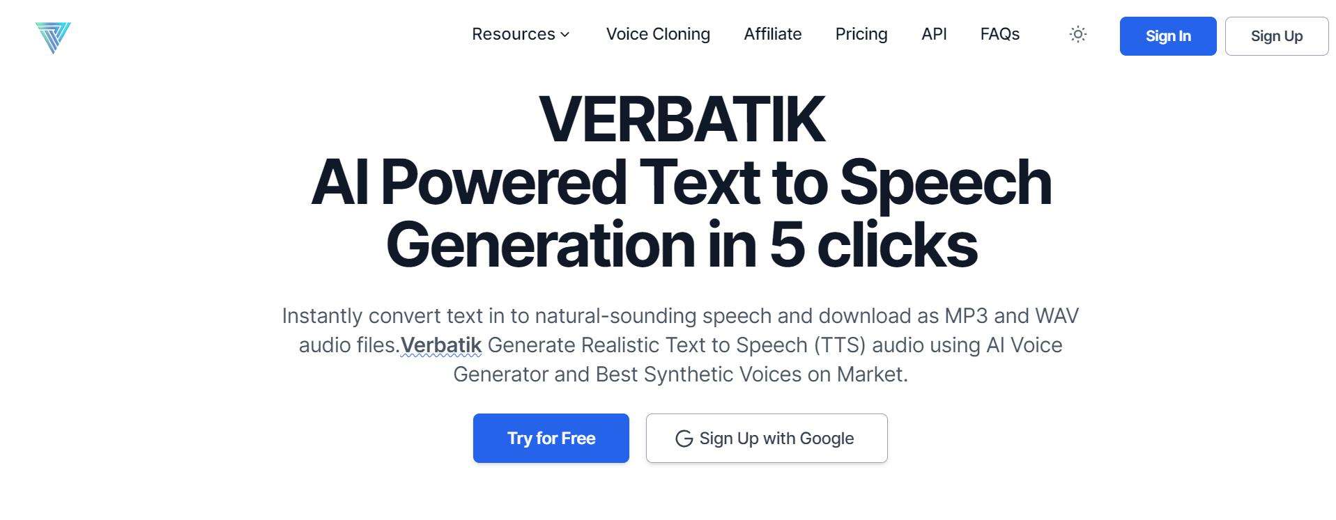 verbatik free text to speech maker