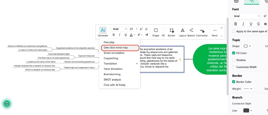 edrawmind ai one-click mind map