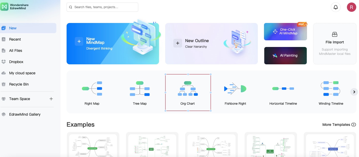 drawing an org chart in edrawmind