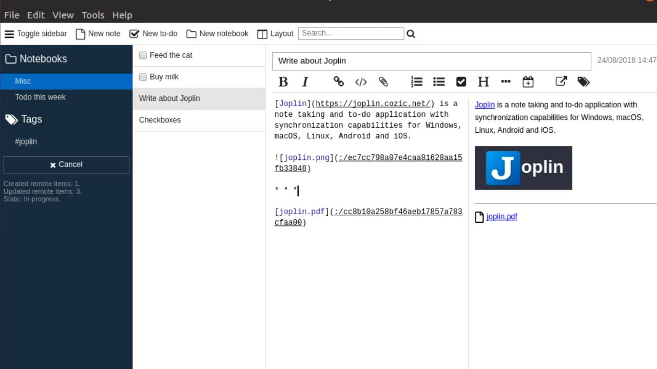 user-interface-of-joplin