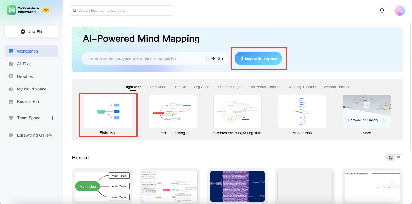 mapa certo no edrawmind