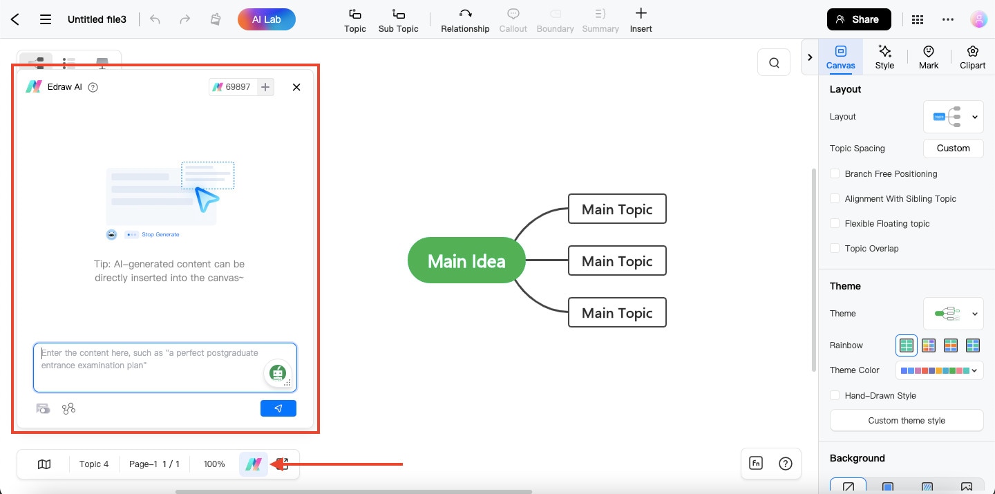 edraw ai in edrawmind