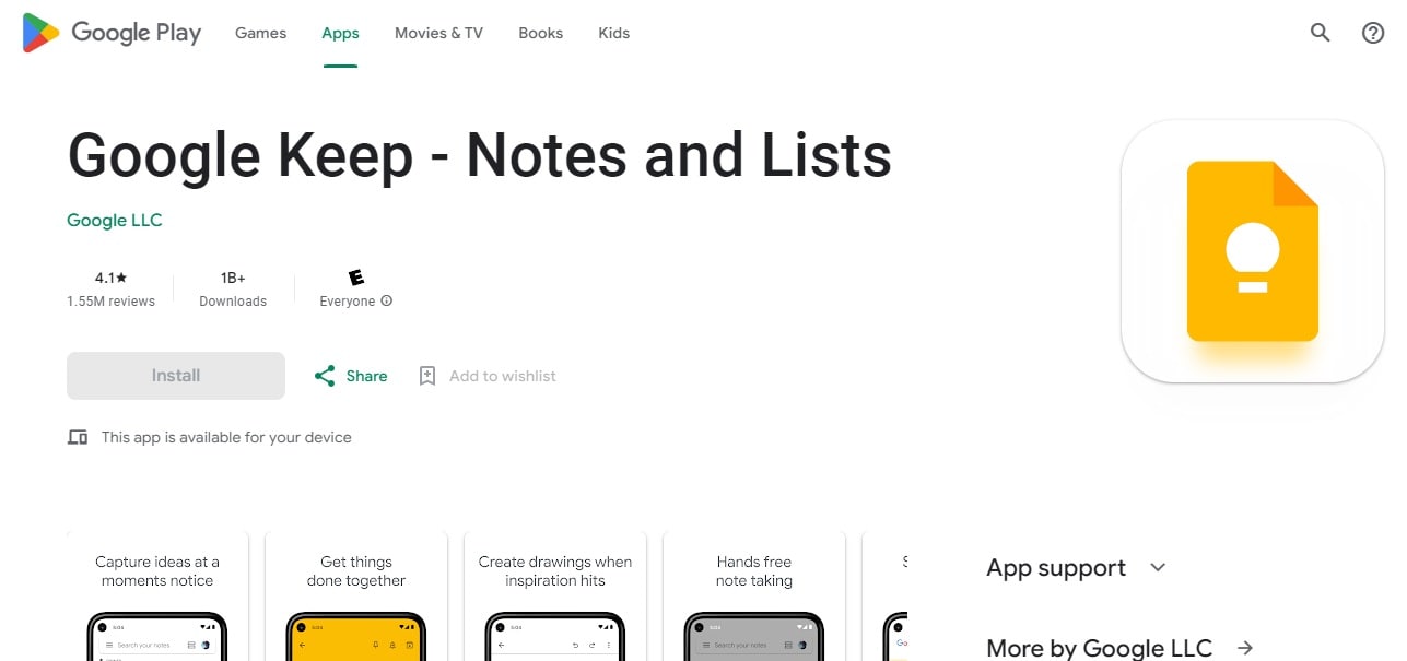 googlekeep app: googlekeep-playstore