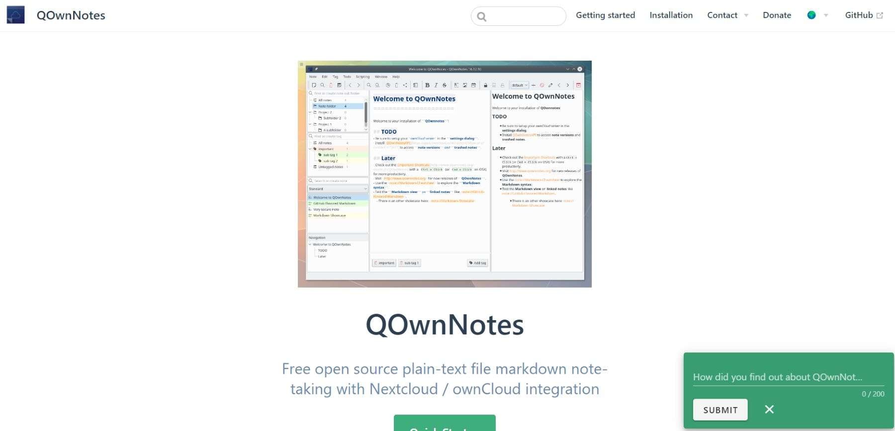 qownnotes open source application for taking notes