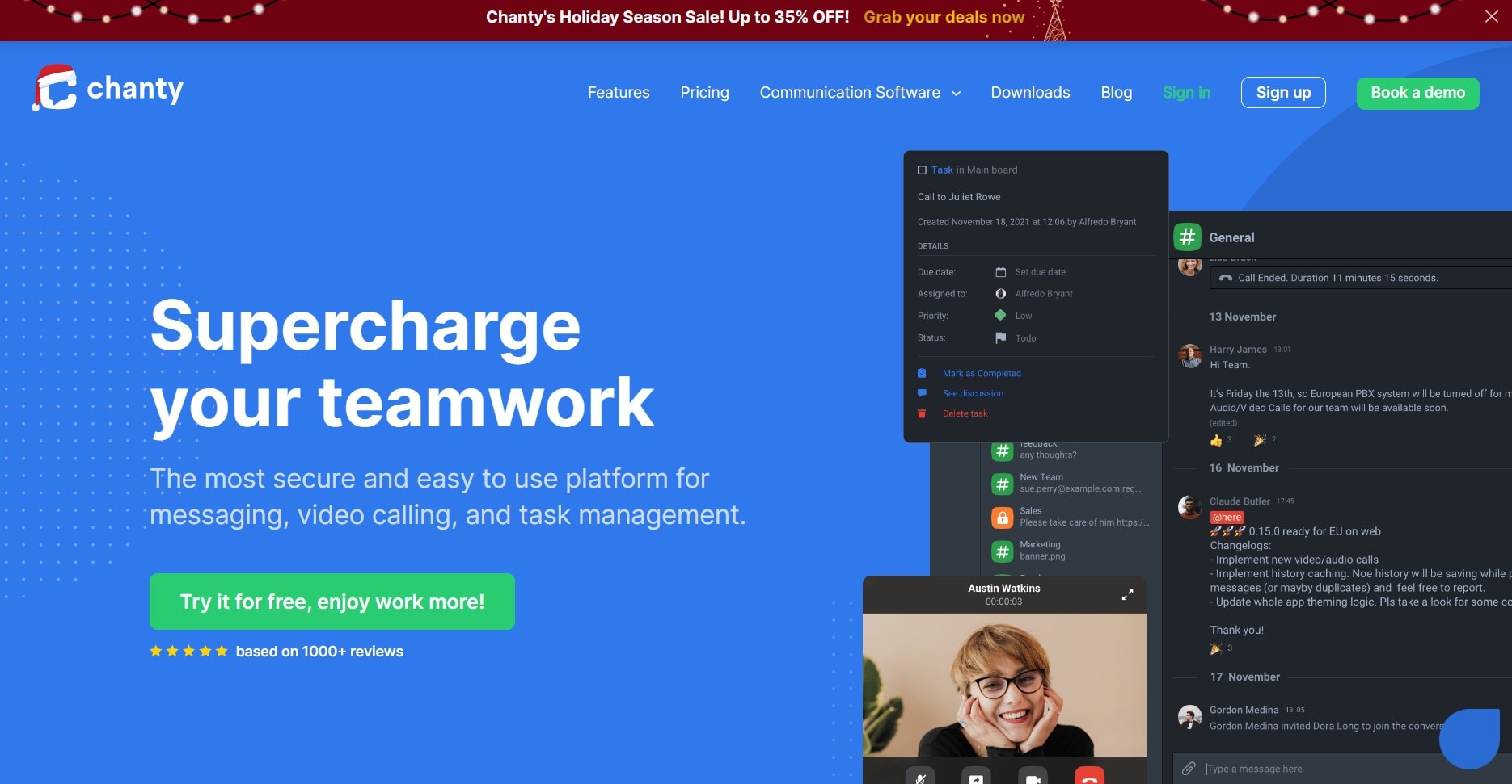 chanty collaboration tool for remote work