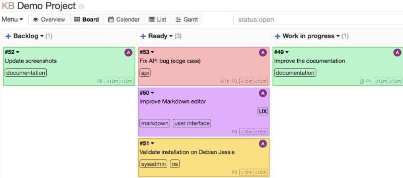 kanboard open-source alternative to trello