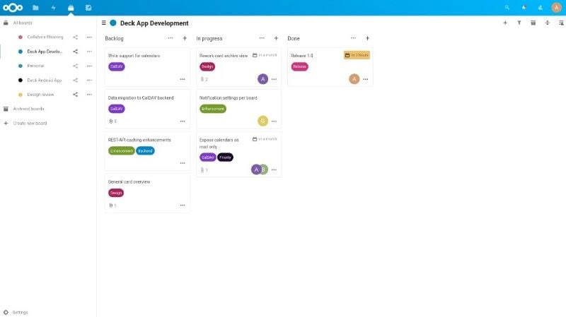 nextcloud deck open source app development