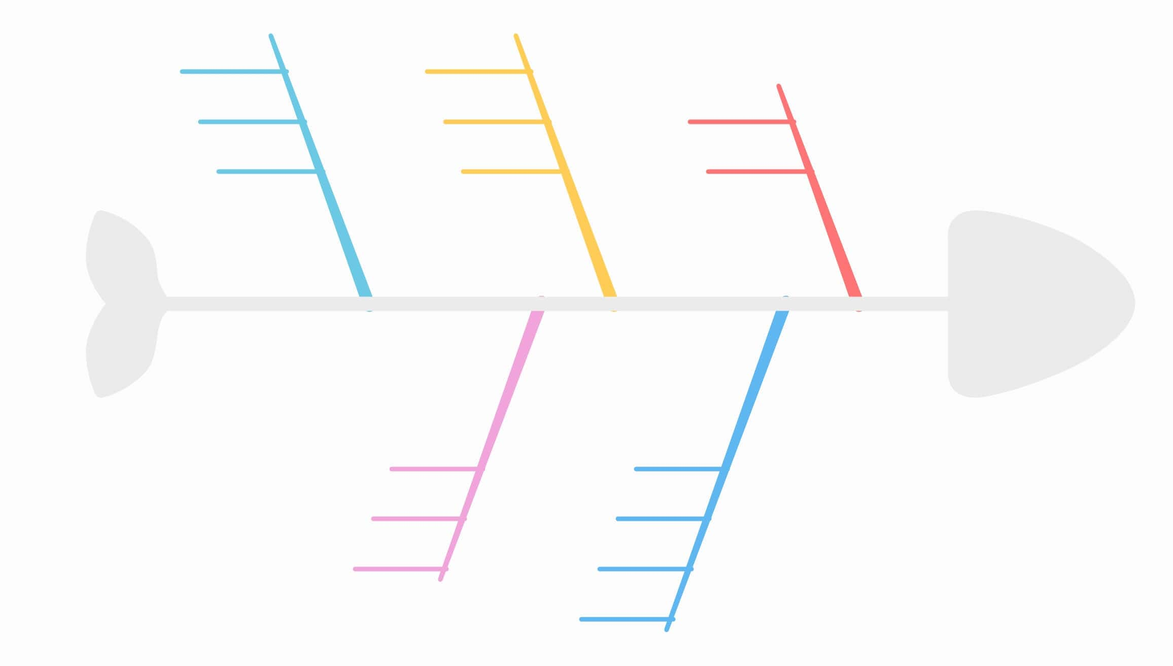 light-coloured head and tail fishbone blank diagram