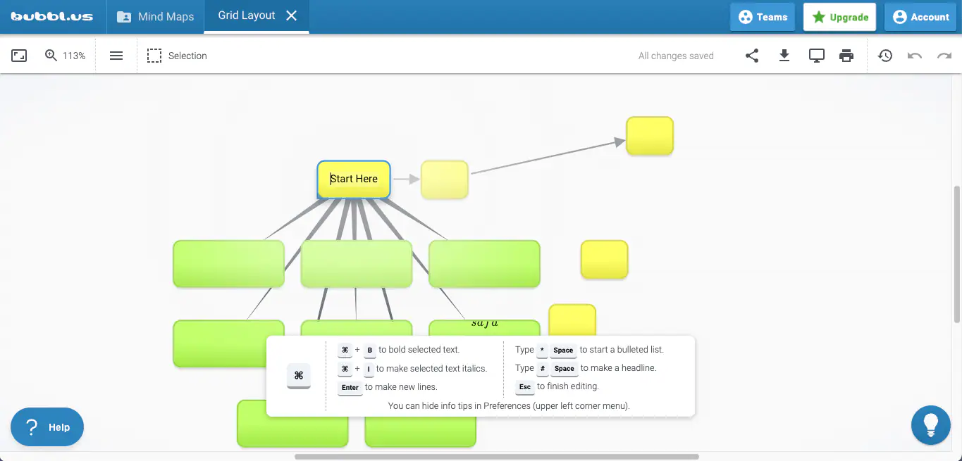 How to Make a Mind Map in Bubbl.us