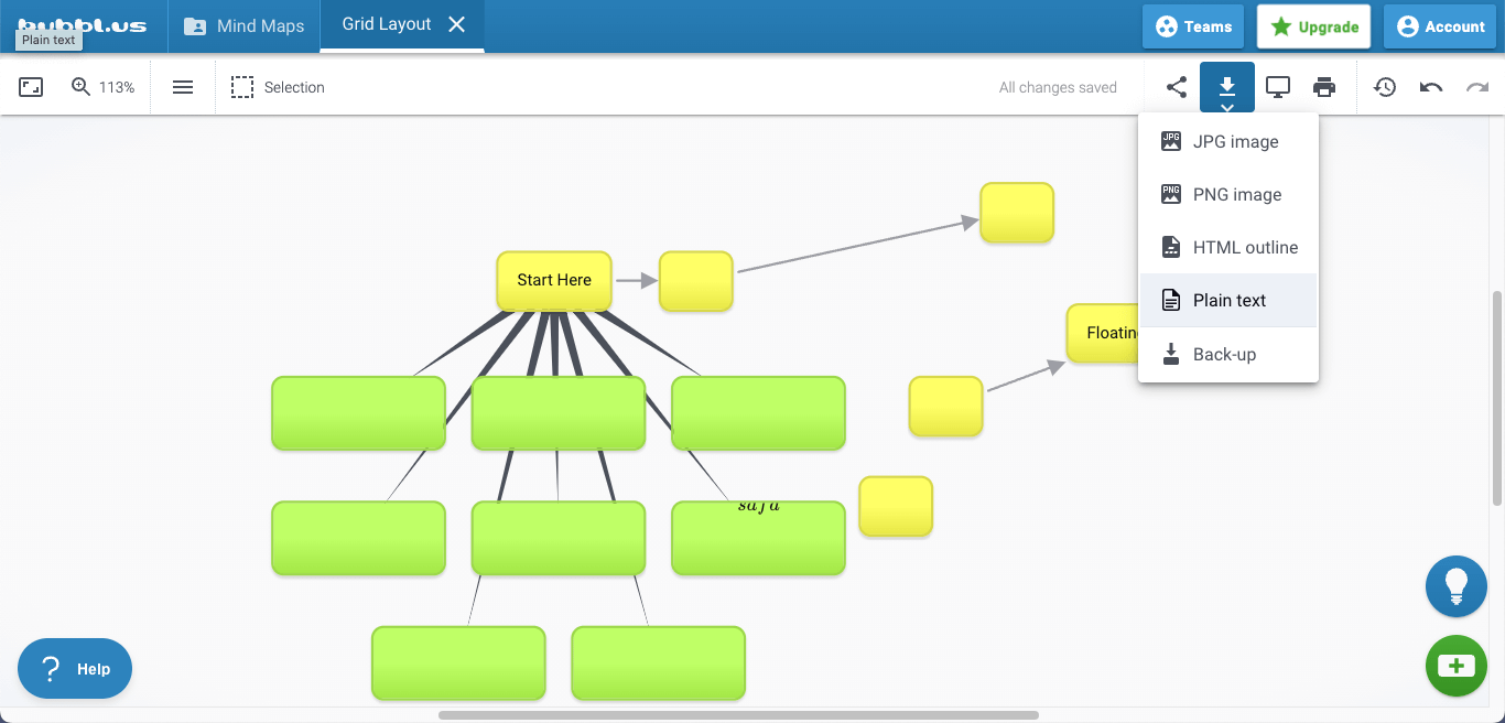 How to Make a Mind Map in Bubbl.us