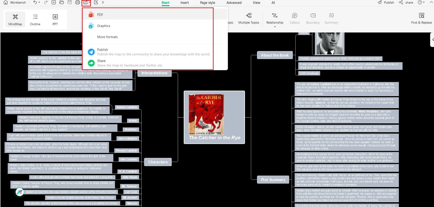 edrawmind file-sharing options