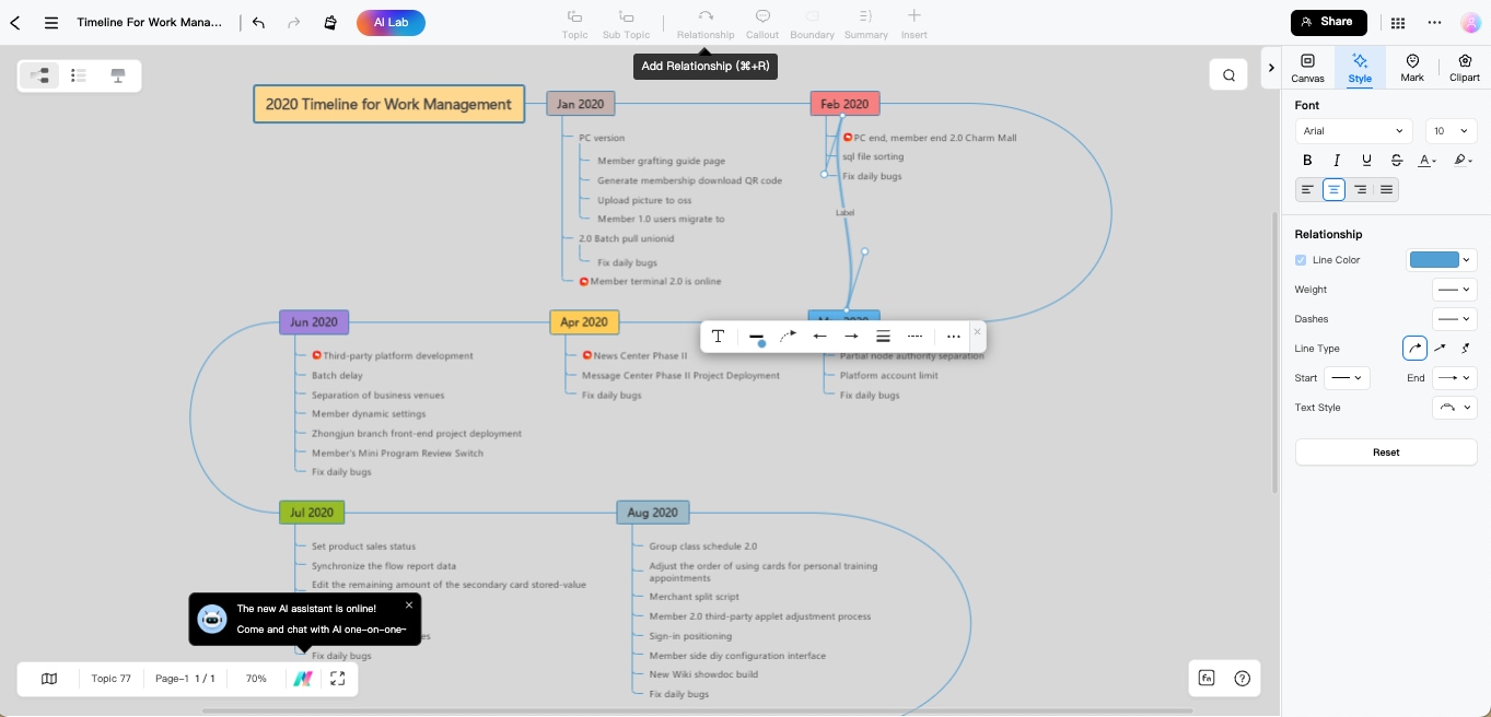 create a mind map online step 3