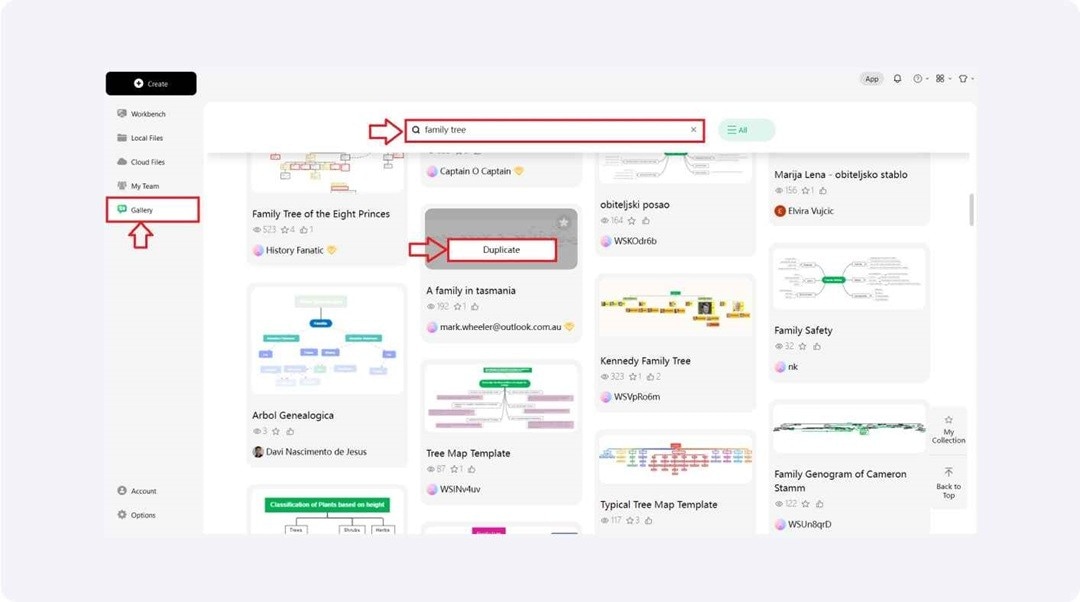 family tree templates