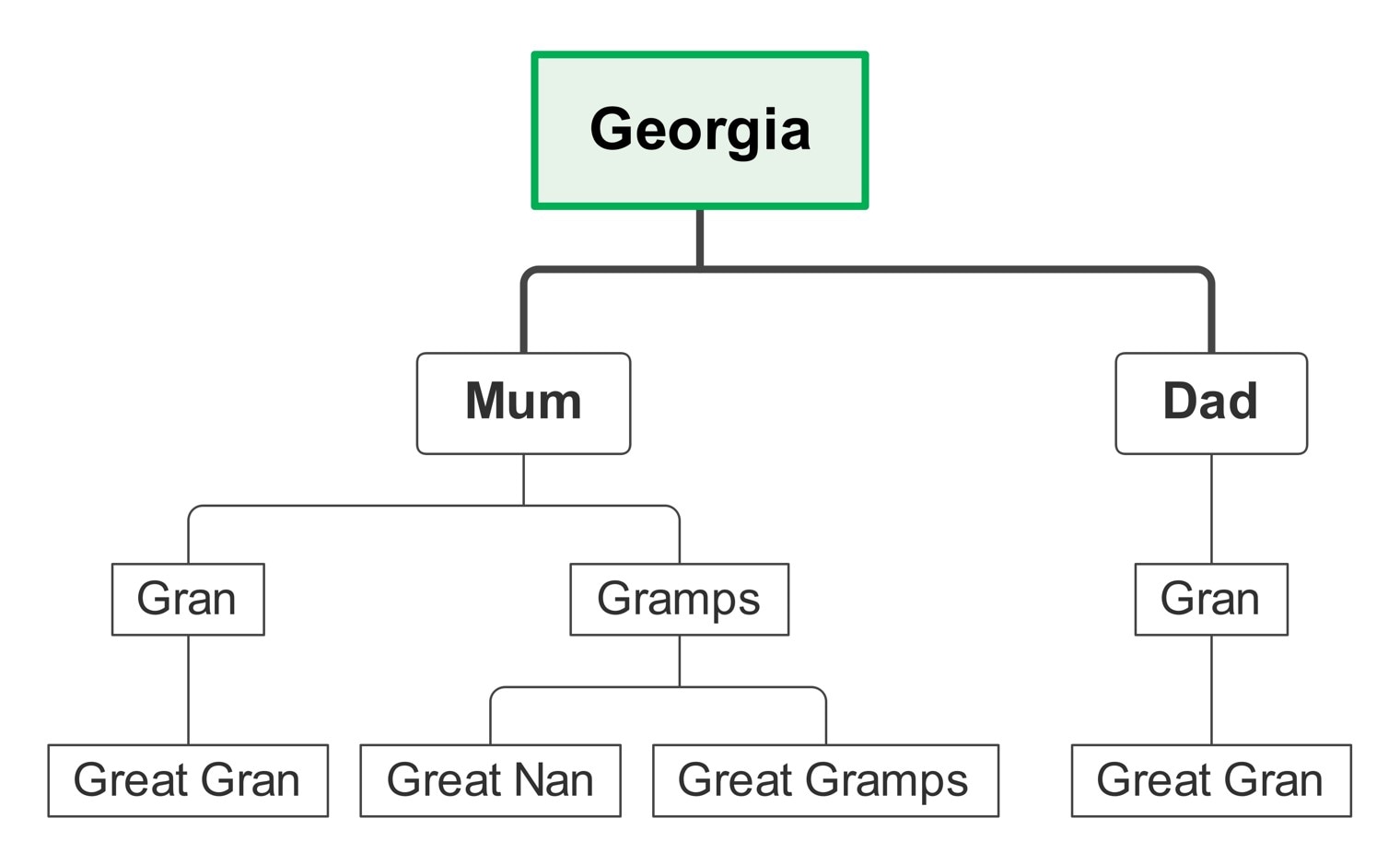 four-generation Family Tree