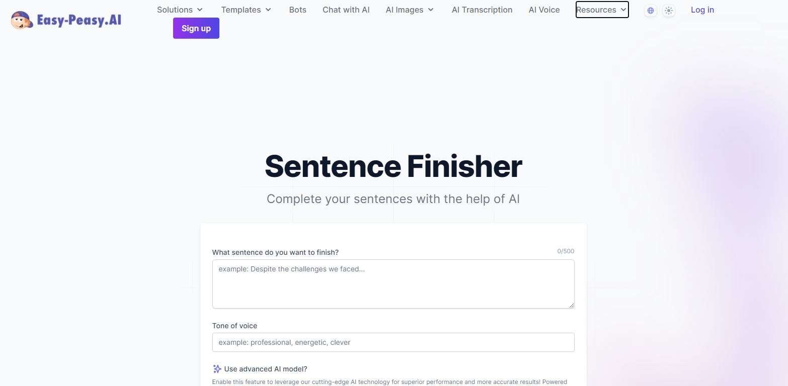 complete-the-sentence-with-easy-peasy-ai