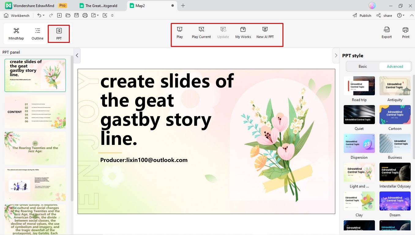 summary slides