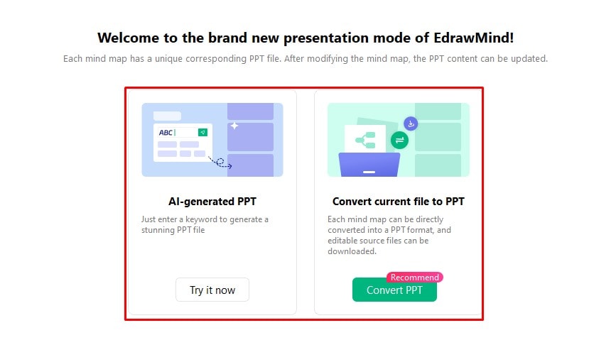 presentation slides modes
