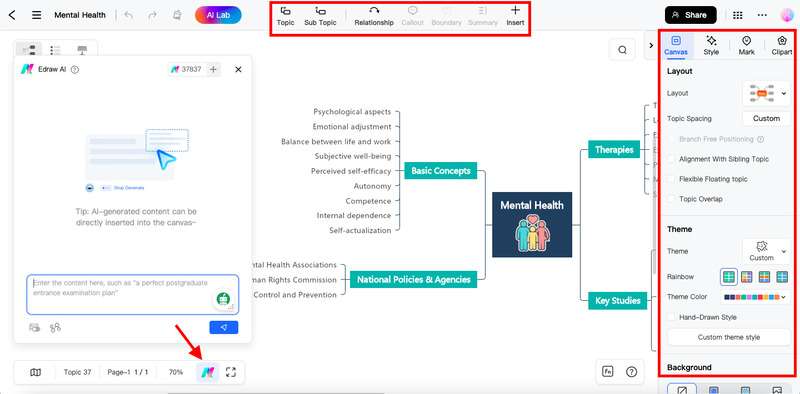 edit mind map