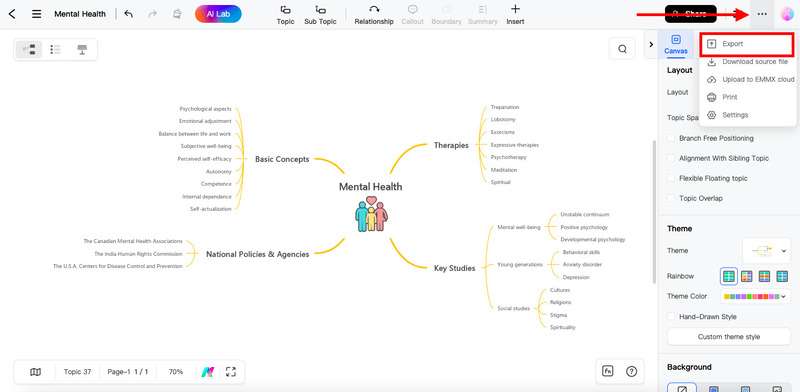 edrawmind export