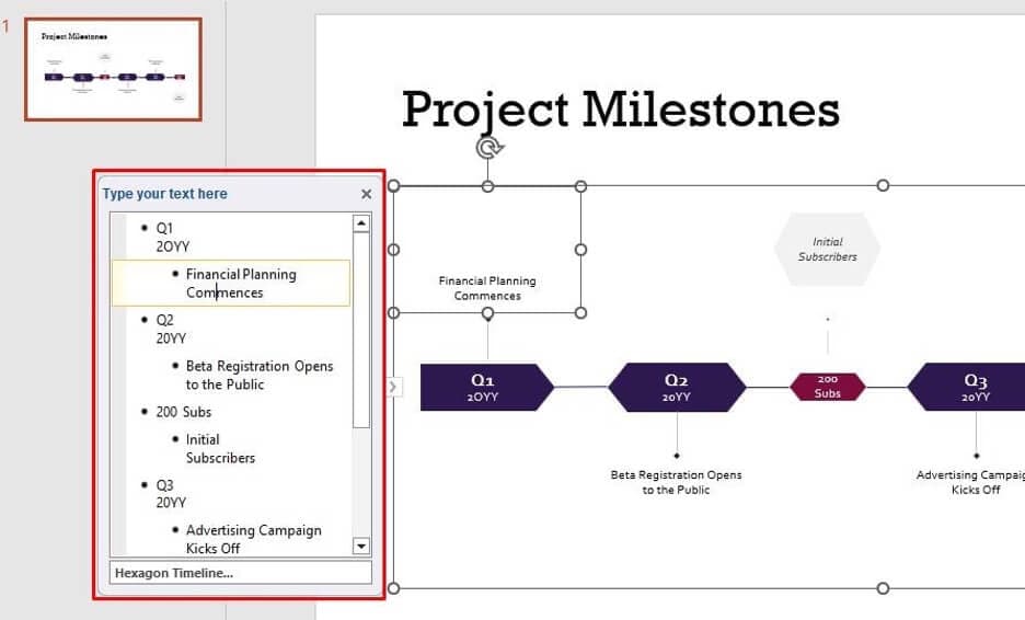 make timelines using powerpoint