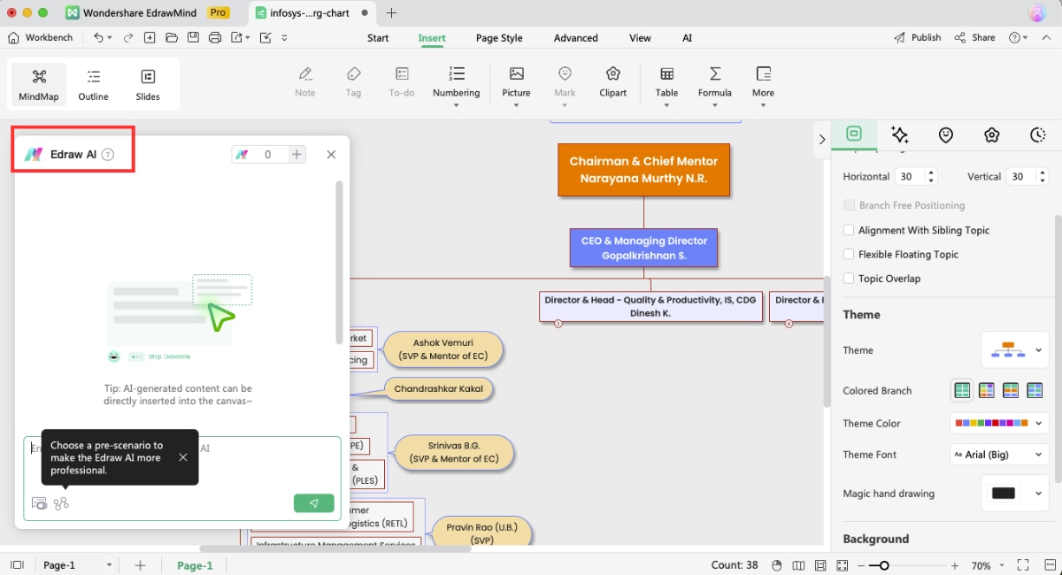 edrawmind ai diagram creation