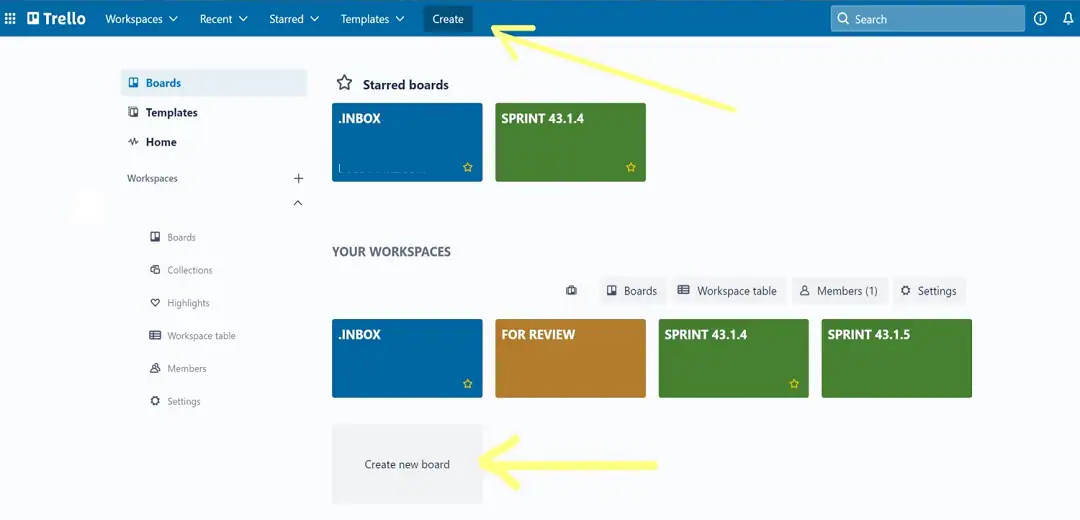 making a kanban board in trello