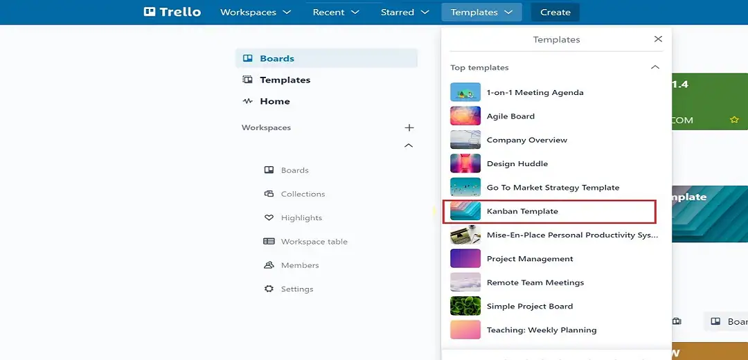 Trello kanban templates