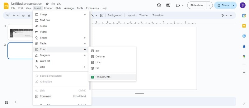 google slides gantt chart from sheets