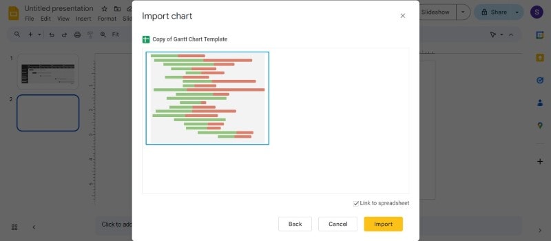 google slides import gantt chart