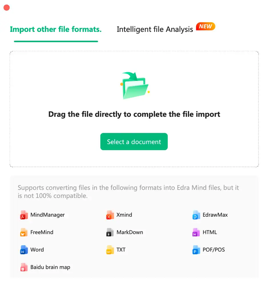 edrawmind intelligent file analysis