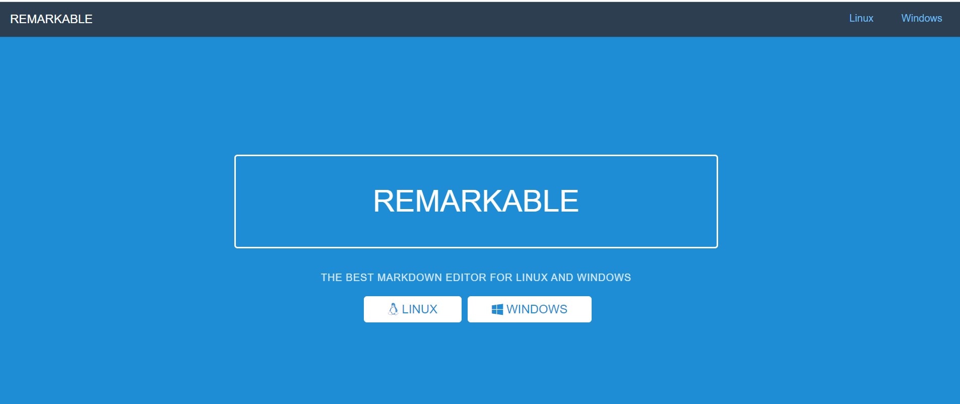 Remarkable Markdown Editor, a feature-rich desktop editor built specifically for Linux users.
