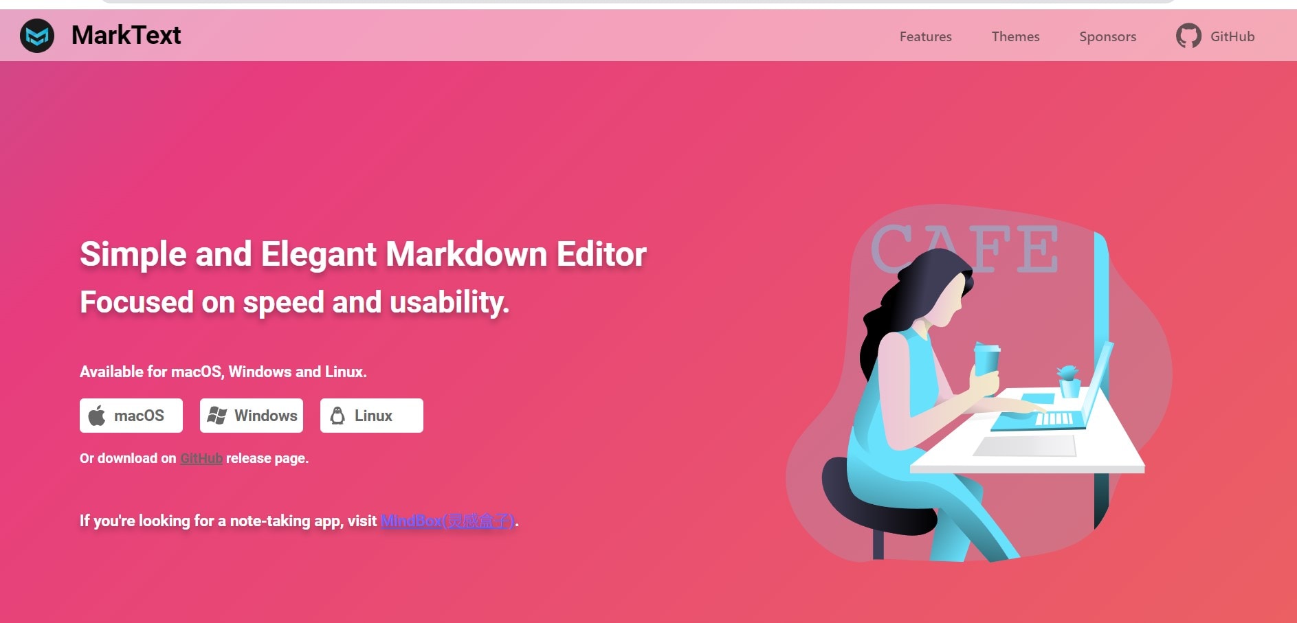 MarkText Markdown Editor for distraction-free writing and extensive customization.