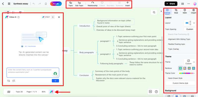 edit mind map