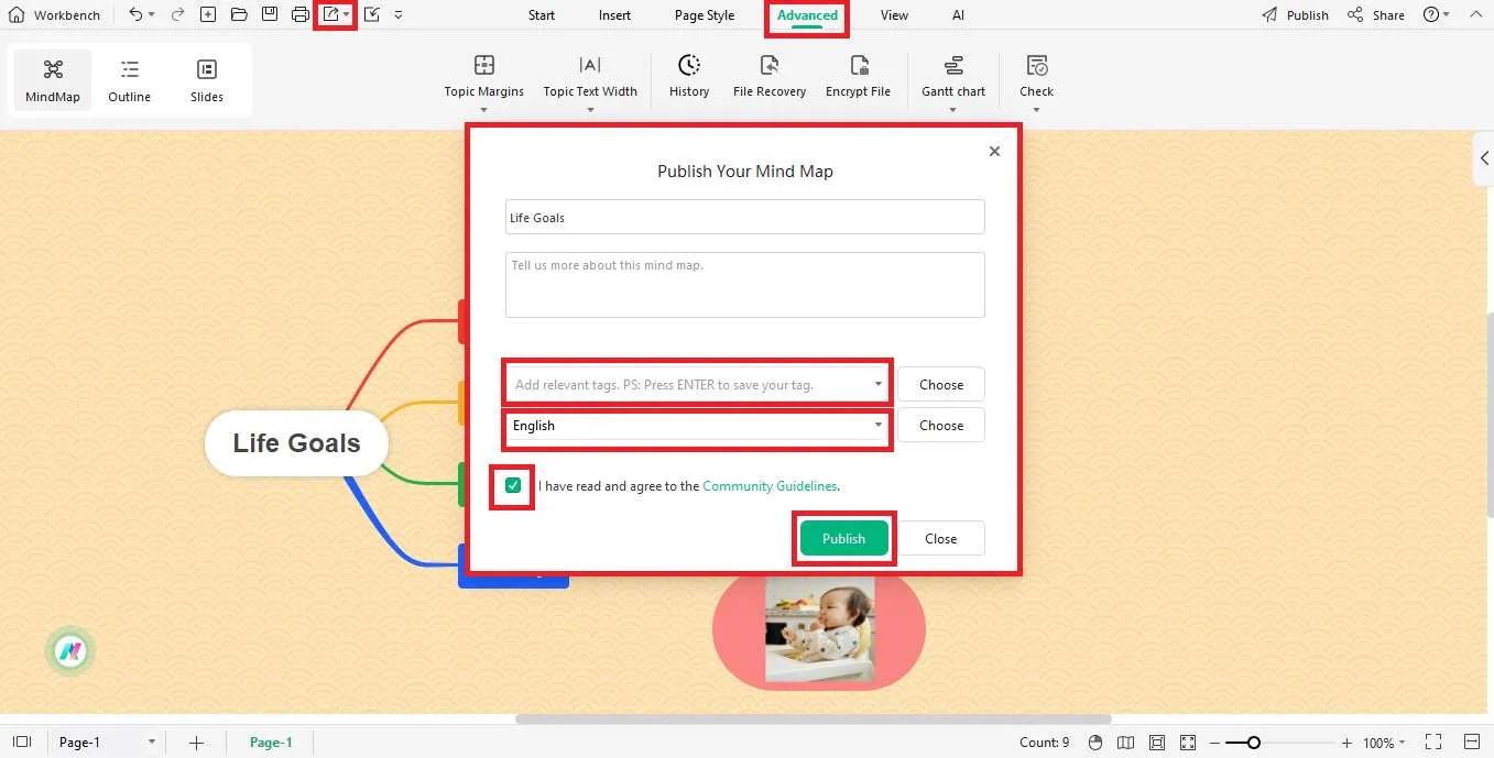 publish map publish mindmap