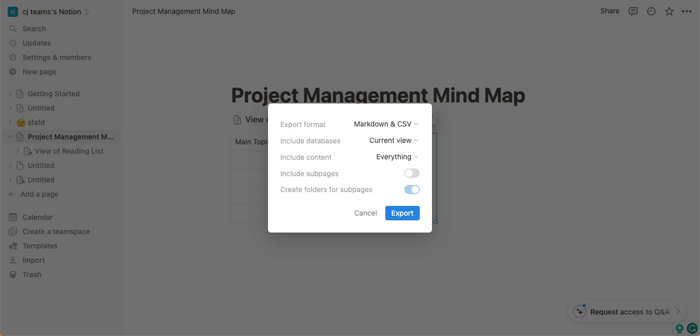 How to Make a Mind Map in Notion