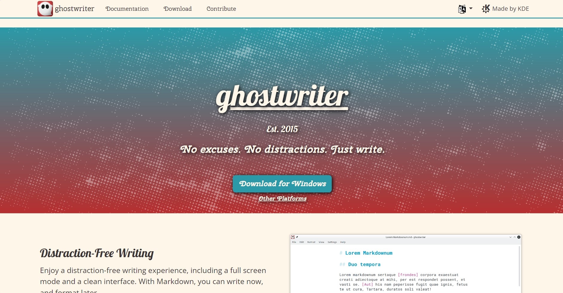 ghost open source markdown editing tool