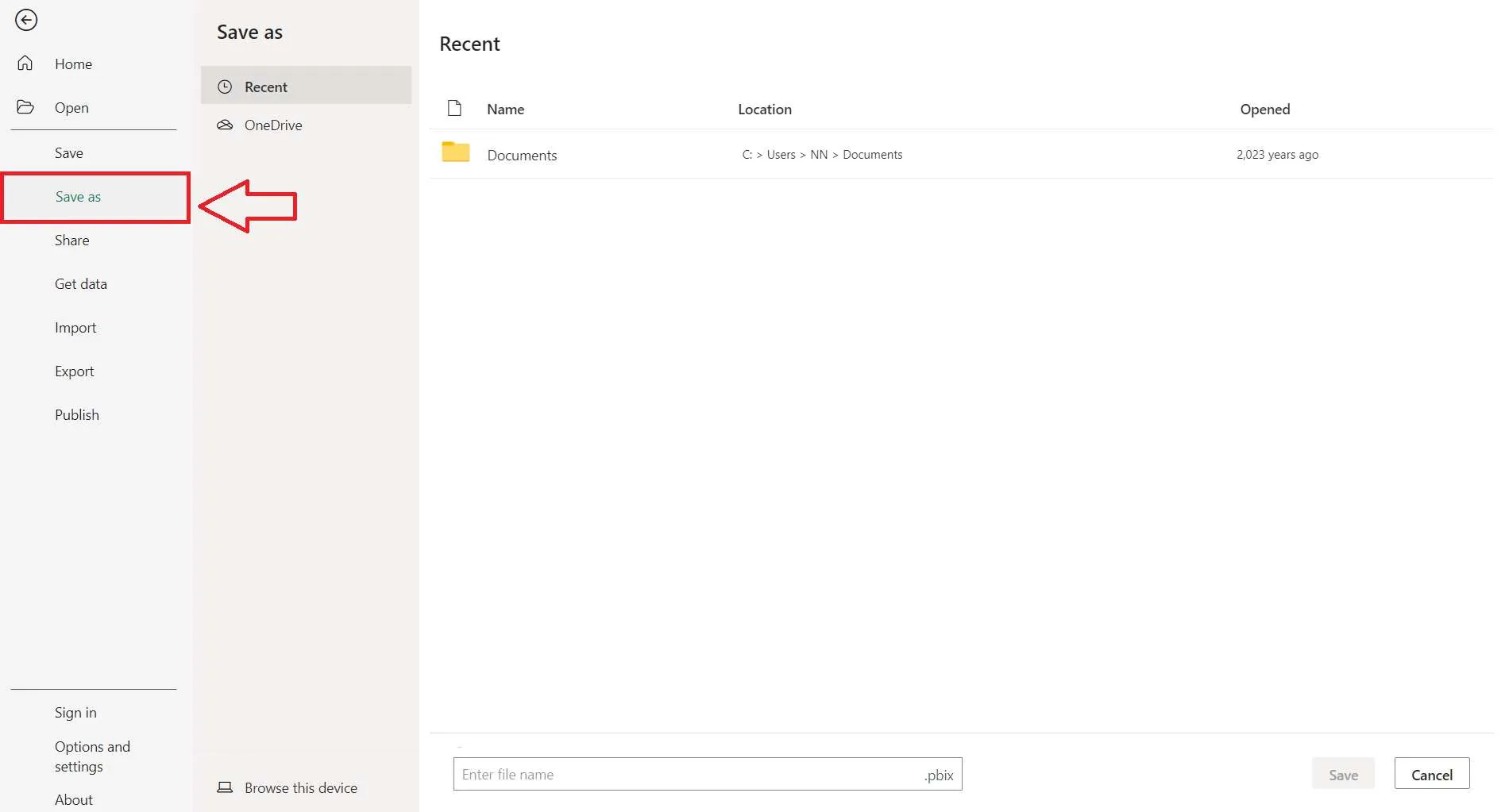 save org chart in power bi