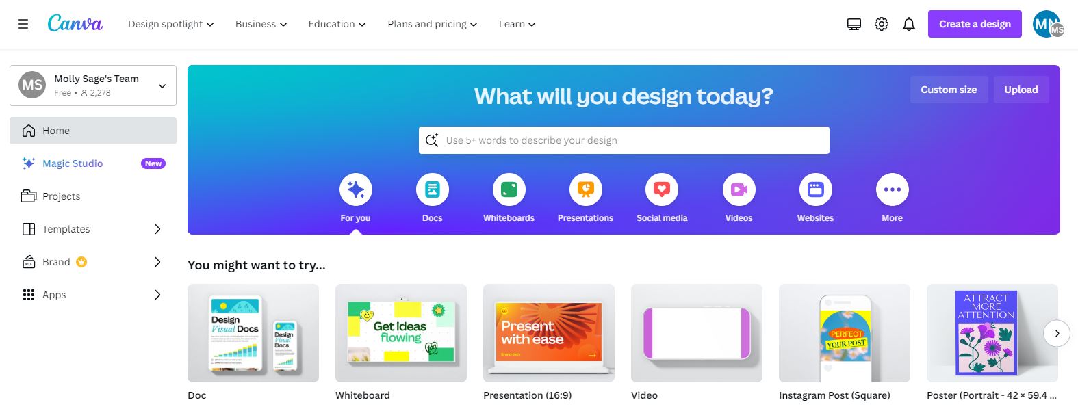 open canva