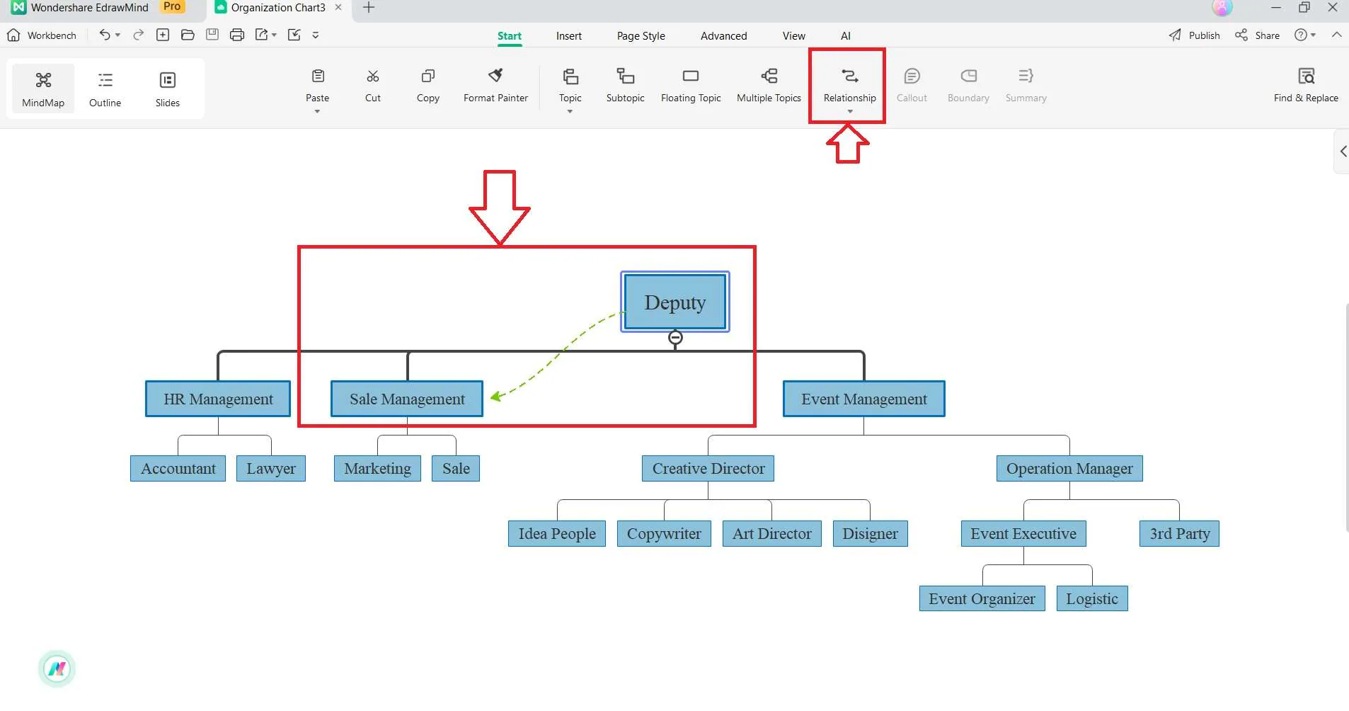 edit org charts