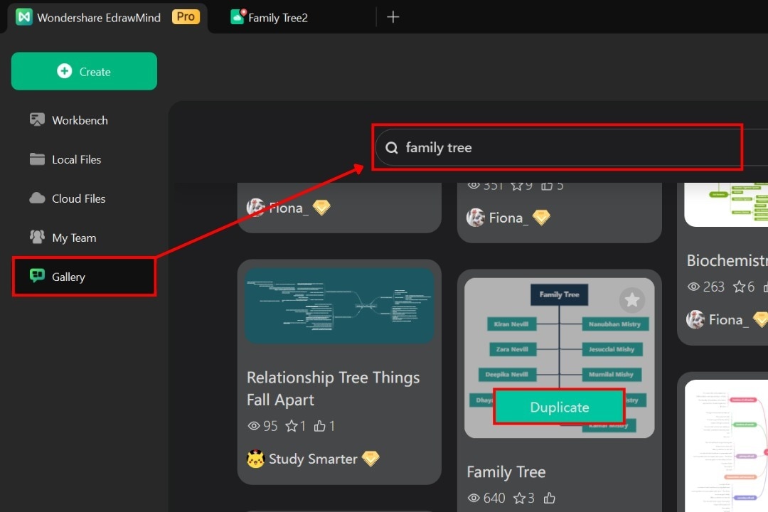 creating a family tree in edrawmind