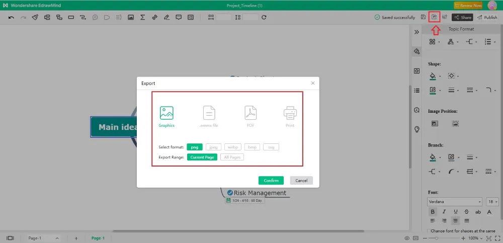 export-the-customized-timeline