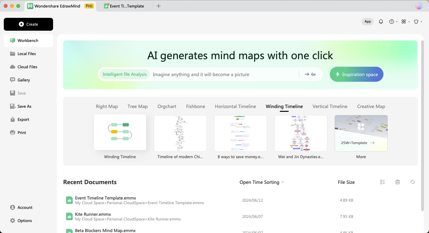 edrawmind timeline diagrams