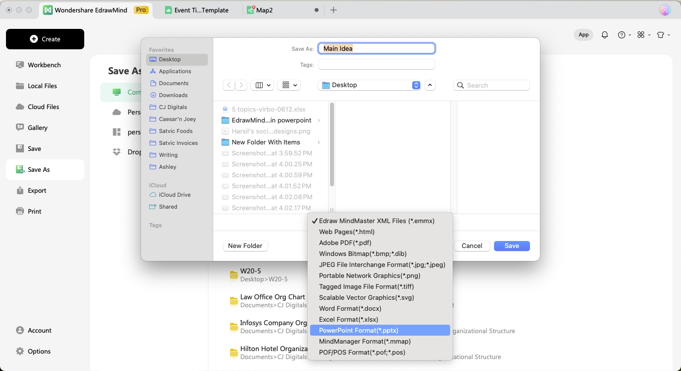 edrawmind timeline powerpoint format