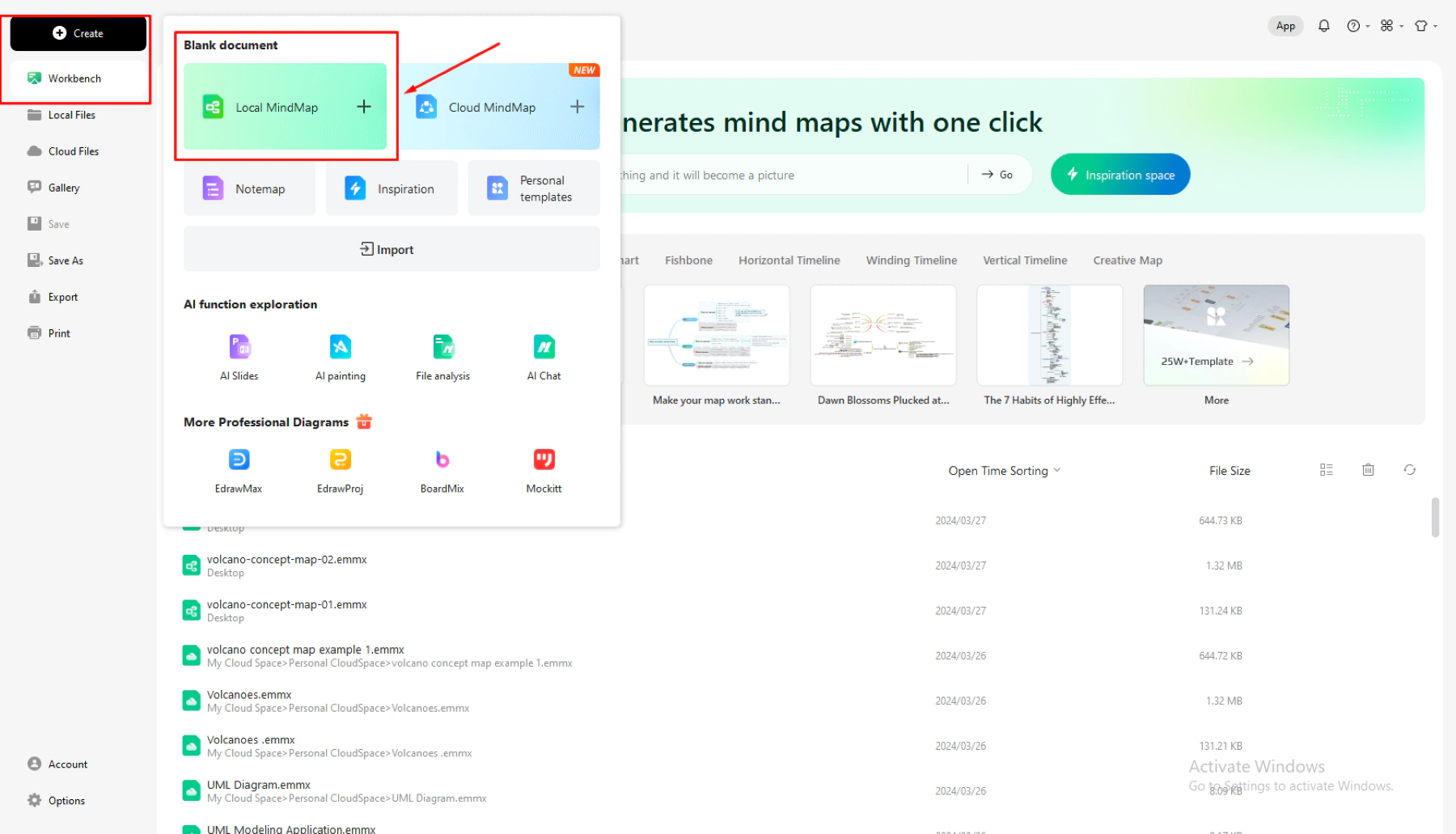 Volcano Mind Map | Examples & Guide