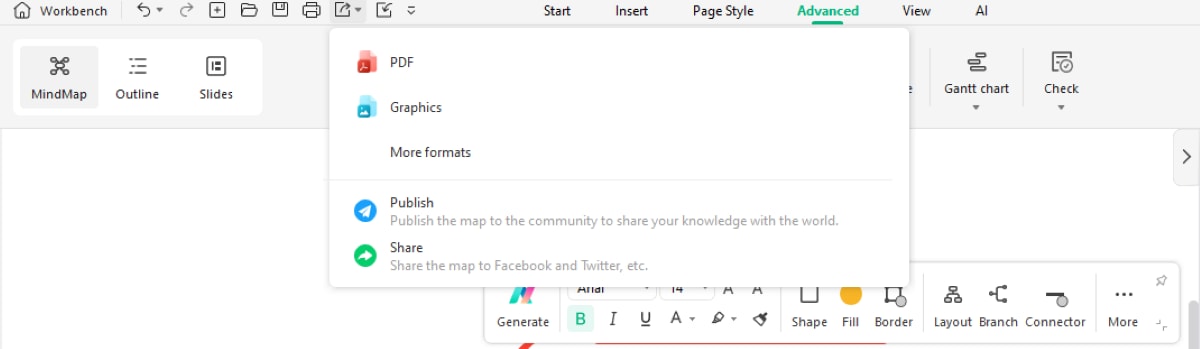 gantt chart export in edrawmind