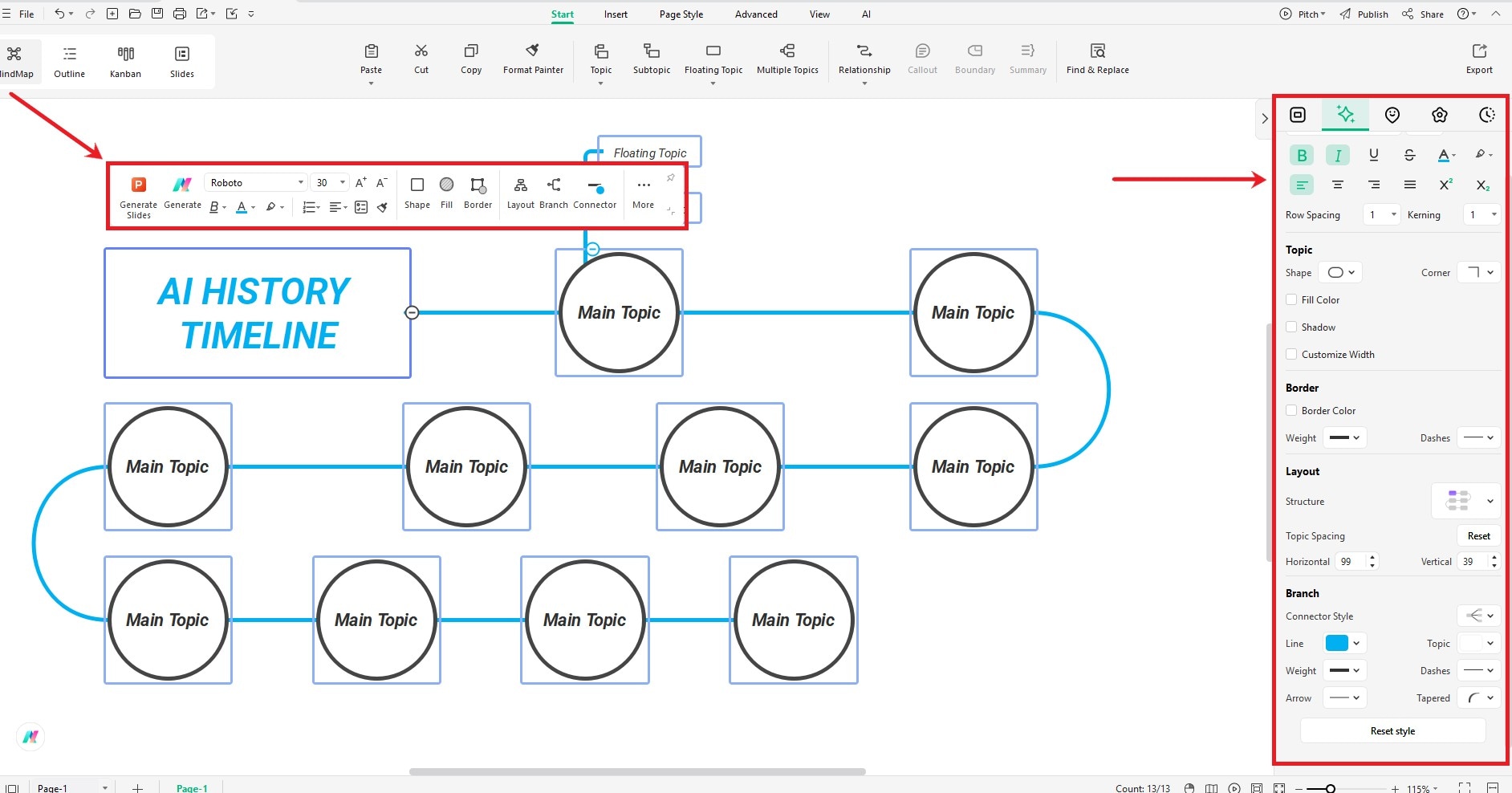 customize-timeline