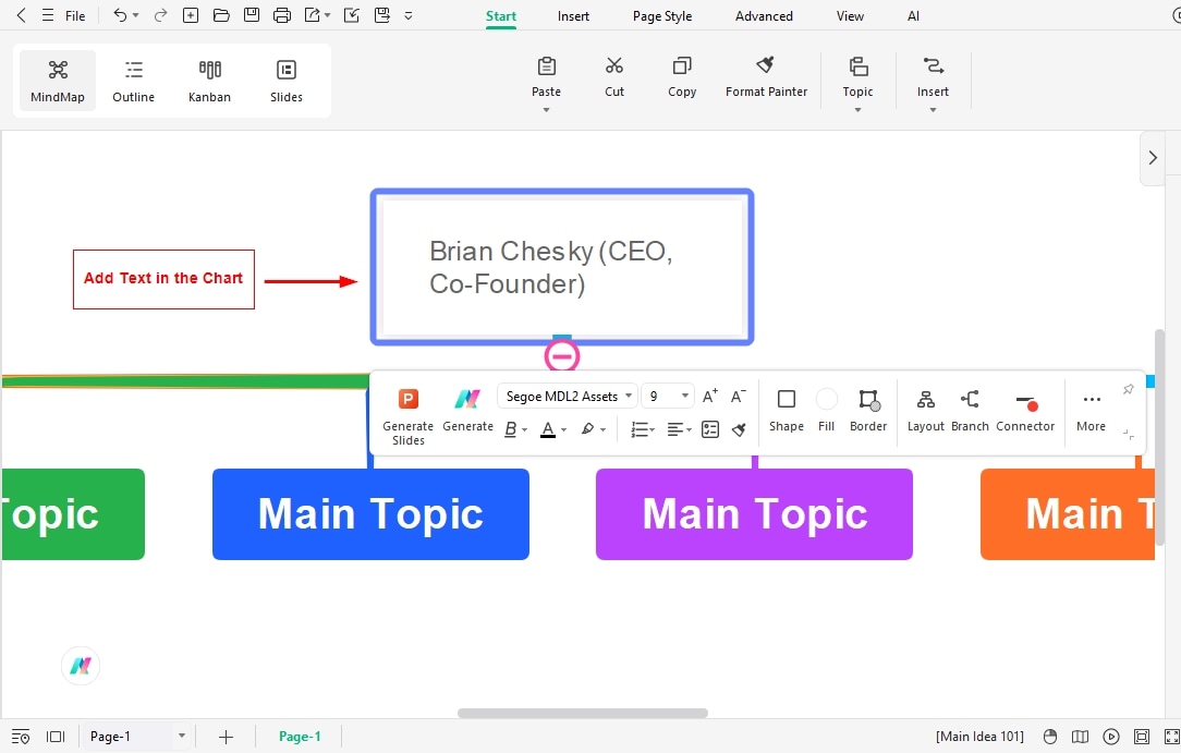 step-02-add text for the topic and subtopics